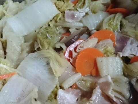 ベーコンと冬野菜の炒め煮